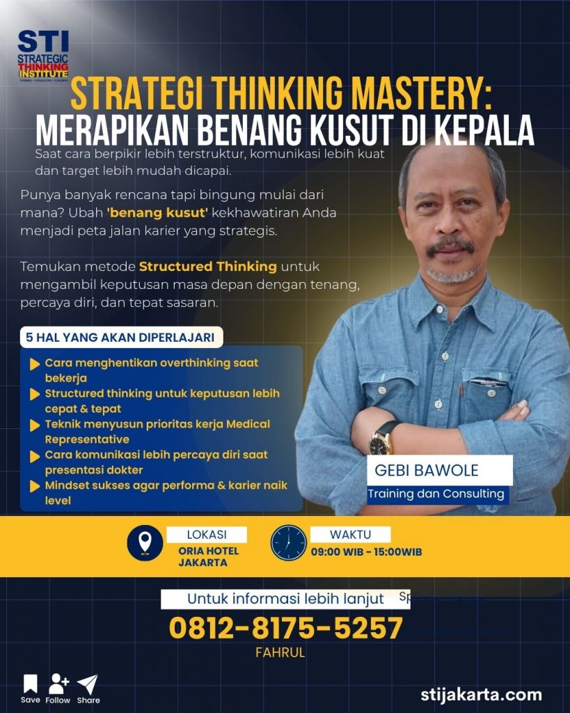 Strategi Thinking Mastery: Merapikan Benang Kusut Di Kepala